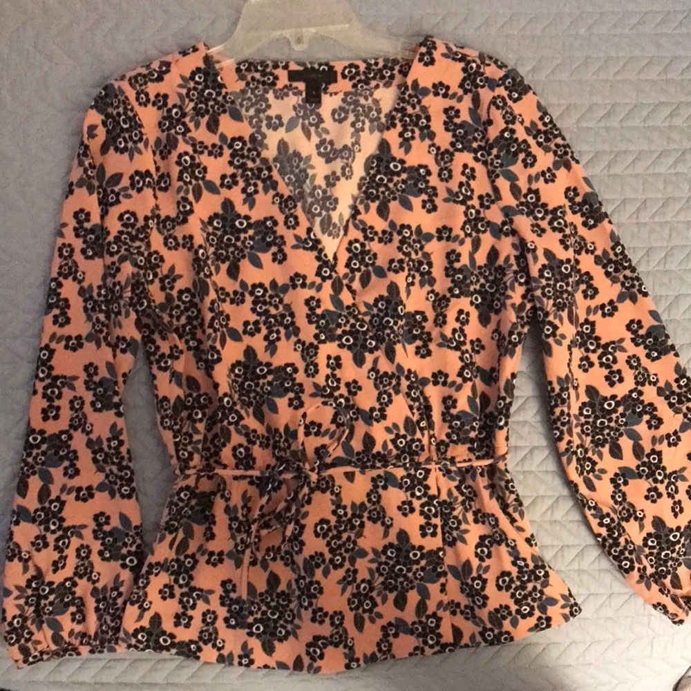 Pretty J Crew wrap blouse